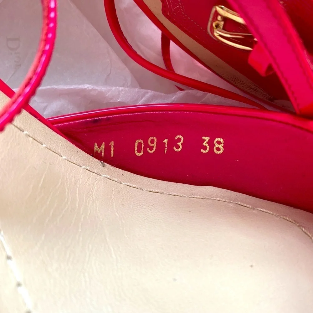 Christian Dior Reflet Plexi Patent PVC Heel